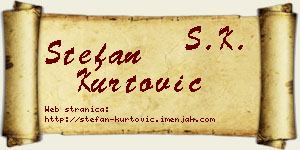 Stefan Kurtović vizit kartica